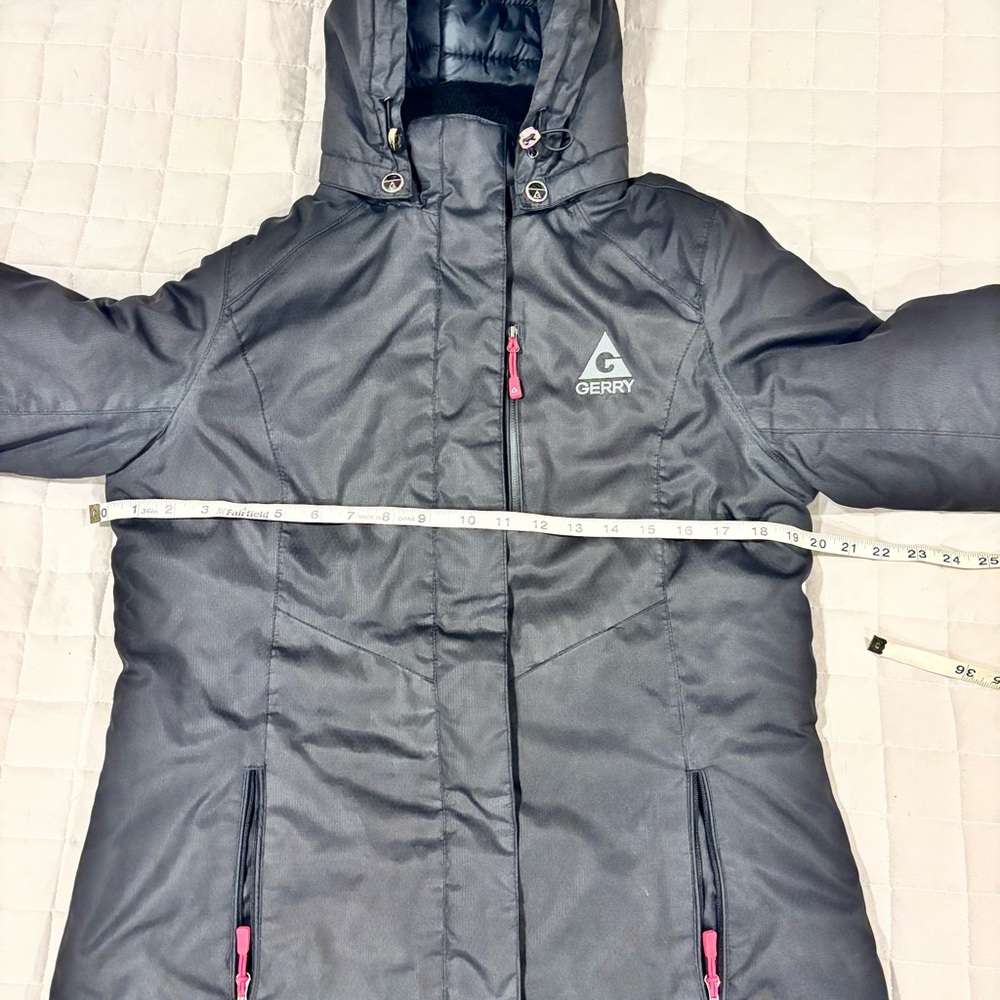 Gerry Women's Winter Ski Jacket Black with Pink Accents Removable Hood Medium - Picture 15 of 16
